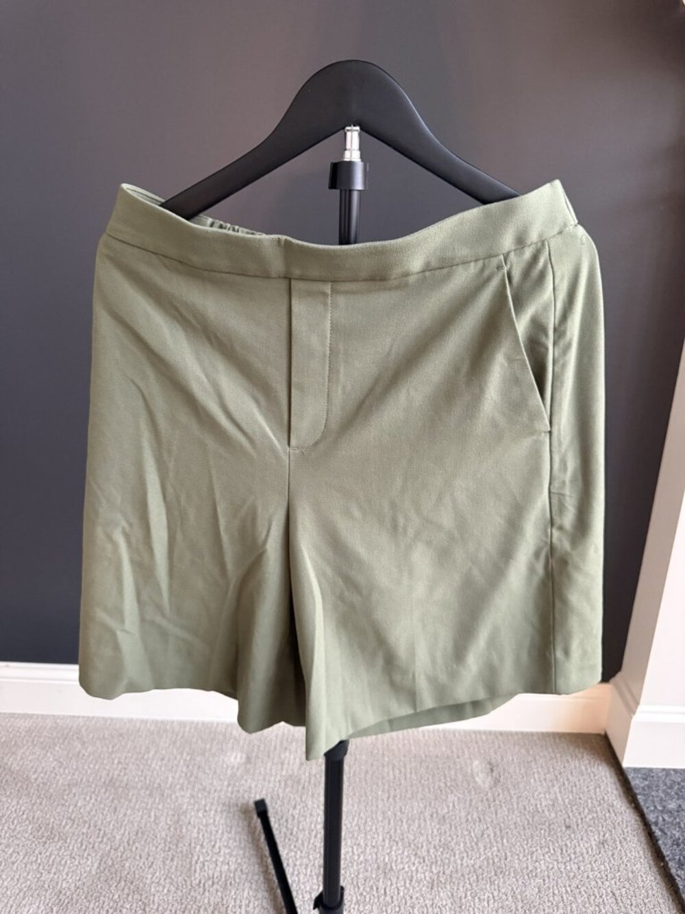 Banana Republic Hayden Olive Green High Rise Shorts Size 10